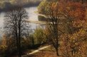 Fotografia: Krásny pohľad ako sa rieka Kysuca vlieva do Váhu, fotograf: Lýdia Šimková, tagy: jeseň, rieky, sútok